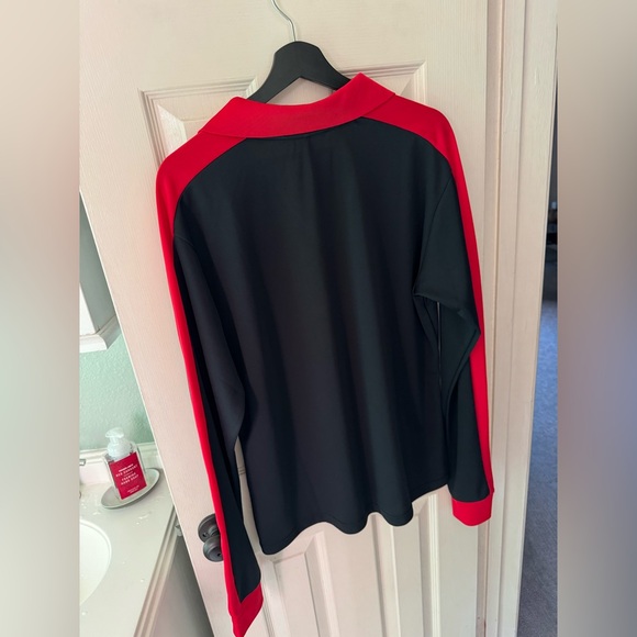 Wales Bonner - Long sleeve polo - black and red colorway - Picture 3 of 4